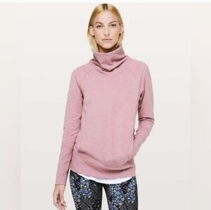 Lululemon High Lines Pullover Sweatshirt Heathered Vintage Mauve Size 6